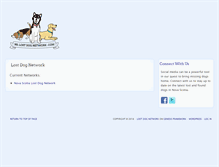 Tablet Screenshot of lostdognetwork.com